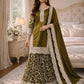 Heavy Fandy Silk Embroidered Top Sharara Palazzo Set with Dupatta