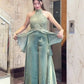 Heavy Fandy Silk Full Neck Top with Sharara Palazzo Set for special occasions