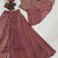 Heavy Fandy Silk Full Neck Top with Sharara Palazzo Set for special occasions
