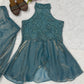 Heavy Fandy Silk Full Neck Top with Sharara Palazzo Set for special occasions