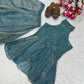Heavy Fandy Silk Full Neck Top with Sharara Palazzo Set for special occasions