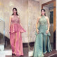 Heavy Fandy Silk Full Neck Top with Sharara Palazzo Set for special occasions