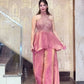 Heavy Fandy Silk Full Neck Top with Sharara Palazzo Set for special occasions
