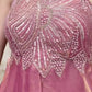 Heavy Fandy Silk Full Neck Top with Sharara Palazzo Set for special occasions