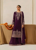 Heavy Faux Georgette Coding Sequin Rivet Moti Kurta Plazzo Set with 4-Side Lace Dupatta | Wedding Festive Wear