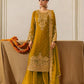 Heavy Faux Georgette Coding Sequin Rivet Moti Kurta Plazzo Set with 4-Side Lace Dupatta | Wedding Festive Wear