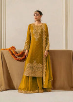 Heavy Faux Georgette Coding Sequin Rivet Moti Kurta Plazzo Set with 4-Side Lace Dupatta | Wedding Festive Wear