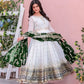 Heavy Faux Georgette Embroidered Anarkali Gown Set with Dupatta