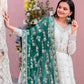 Heavy Faux Georgette Embroidered Anarkali Gown Set with Dupatta