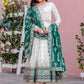 Heavy Faux Georgette Embroidered Anarkali Gown Set with Dupatta