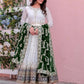 Heavy Faux Georgette Embroidered Anarkali Gown Set with Dupatta