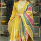 Heavy Faux Georgette Embroidered Palazzo Set with Multicolor Dupatta