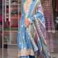 Heavy Faux Georgette Embroidered Palazzo Set with Multicolor Dupatta