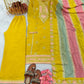 Heavy Faux Georgette Embroidered Palazzo Set with Multicolor Dupatta