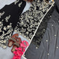 Heavy Faux Georgette Embroidered Palazzo Set with Sequins & Dupatta