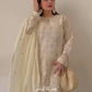 Heavy Faux Georgette Embroidered Palazzo Set with Sequins & Dupatta