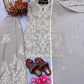 Heavy Faux Georgette Embroidered Palazzo Set with Sequins & Dupatta
