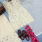 Heavy Faux Georgette Embroidered Palazzo Set with Sequins & Dupatta