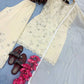 Heavy Faux Georgette Embroidered Palazzo Set with Sequins & Dupatta