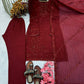 Heavy Faux Georgette Embroidered Plazzo Set with Dupatta – Sequins & Rivet Moti Work