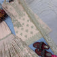 Heavy Faux Georgette Embroidered Sharara Set with Dupatta