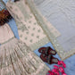 Heavy Faux Georgette Embroidered Sharara Set with Dupatta