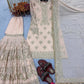 Heavy Faux Georgette Embroidered Sharara Set with Dupatta