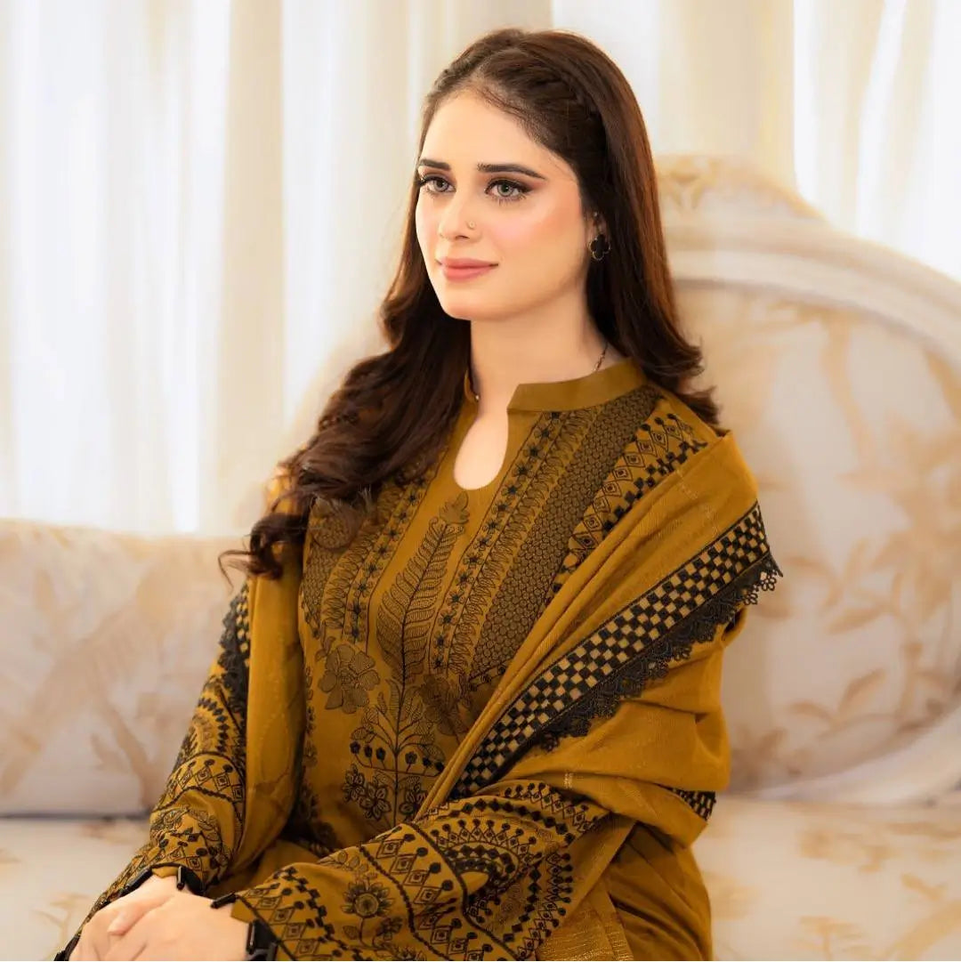 Heavy Faux Georgette Embroidered Suit Set with Plazzo & Dupatta – Festive Party Wear