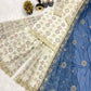 Heavy Faux Georgette Embroidered Top Sharara Plazzo Set with Lace Border Dupatta