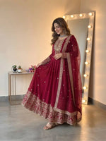 Heavy Georgette Sequin Anarkali Gown
