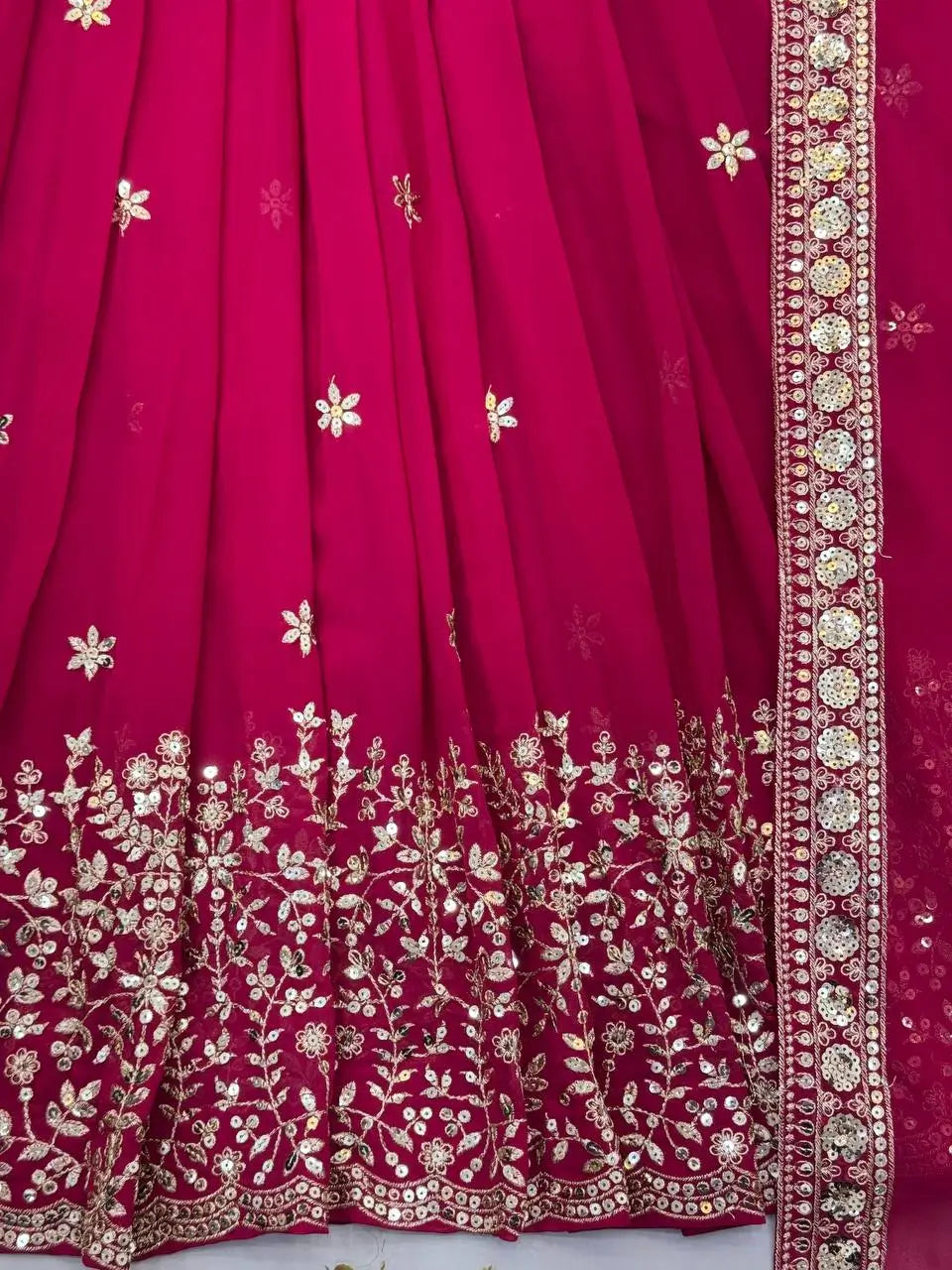 Heavy Georgette Sequin Anarkali Gown