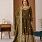Heavy NC Vichitra Silk Embroidered Anarkali Suit Set with Dupatta