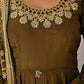Heavy NC Vichitra Silk Embroidered Anarkali Suit Set with Dupatta