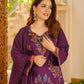 Heavy Rayon Thread Work Sharara Set Black