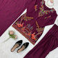 Heavy Rayon Thread Work Sharara Set Black
