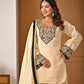 Heavy Roman Silk Sharara Palazzo Suit Set with Embroidery & Diamond Work Dupatta