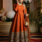 Heavy Sequence Work Border Roman Silk Anarkali set With Dupatta For Partywear