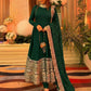 Heavy Sequence Work Border Roman Silk Anarkali set With Dupatta For Partywear