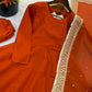 Heavy Sequence Work Border Roman Silk Anarkali set With Dupatta For Partywear
