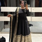 Heavy Sequence Work Border Roman Silk Anarkali set With Dupatta For Partywear