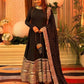 Heavy Sequence Work Border Roman Silk Anarkali set With Dupatta For Partywear