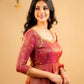 Heavy Shimmer Silk Embroidered Gown with Dupatta – Wedding & Partywear