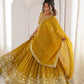 Heavy Shimmer Silk Embroidered Lehenga Set for Wedding and Festive Wear