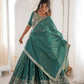 Heavy Shimmer Silk Embroidered Lehenga Set for Wedding and Festive Wear