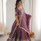 Heavy Shimmer Silk Embroidered Lehenga Set for Wedding and Festive Wear