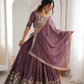 Heavy Shimmer Silk Embroidered Lehenga Set for Wedding and Festive Wear