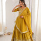 Heavy Shimmer Silk Embroidered Lehenga Set for Wedding and Festive Wear