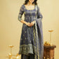 Heavy Shimmer Silk Embroidered Suit with Lehenga & Dupatta – Wedding & Partywear