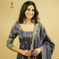 Heavy Shimmer Silk Embroidered Suit with Lehenga & Dupatta – Wedding & Partywear