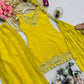 Heavy Two Tone Fandy Silk Embroidered Sharara Set